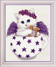 Вышивка НЛ-050 Котенок с лирой Вышивка НЛ-050 Котенок с лирой