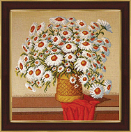 Вышивка ЛЦ-011 Букет ромашек
