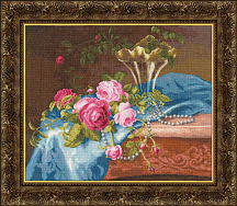 Вышивка СЖ-035 Розы и жемчуг Вышивка СЖ-035 Розы и жемчуг