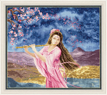 Вышивка МГ-023 Девушка с флейтой Вышивка МГ-023 Девушка с флейтой