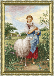 Вышивка МК-110 Маленькая пастушка. 1866 Вышивка МК-110 Маленькая пастушка. 1866