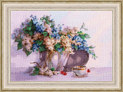Вышивка ЛЦ-080 Астильба и дельфиниум