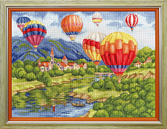 Вышивка ДЛ-040 Воздушные шары над замком Вышивка ДЛ-040 Воздушные шары над замком