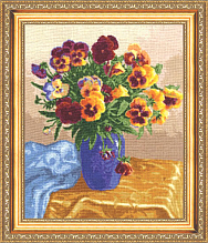 Вышивка ЛЦ-015 Букет Анютиных глазок Вышивка ЛЦ-015 Букет Анютиных глазок