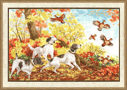 Вышивка НТ-005 Охота на куропаток Вышивка НТ-005 Охота на куропаток